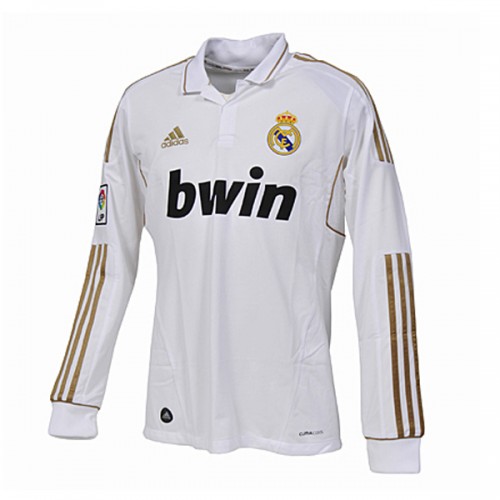 Real Madrid Fodboldtrøjer Retro Hjemmebanesæt 2011-2012 Langærmet Real Madrid Fodboldtrøjer Retro Hjemmebanesæt 2011-2012 Langærmet